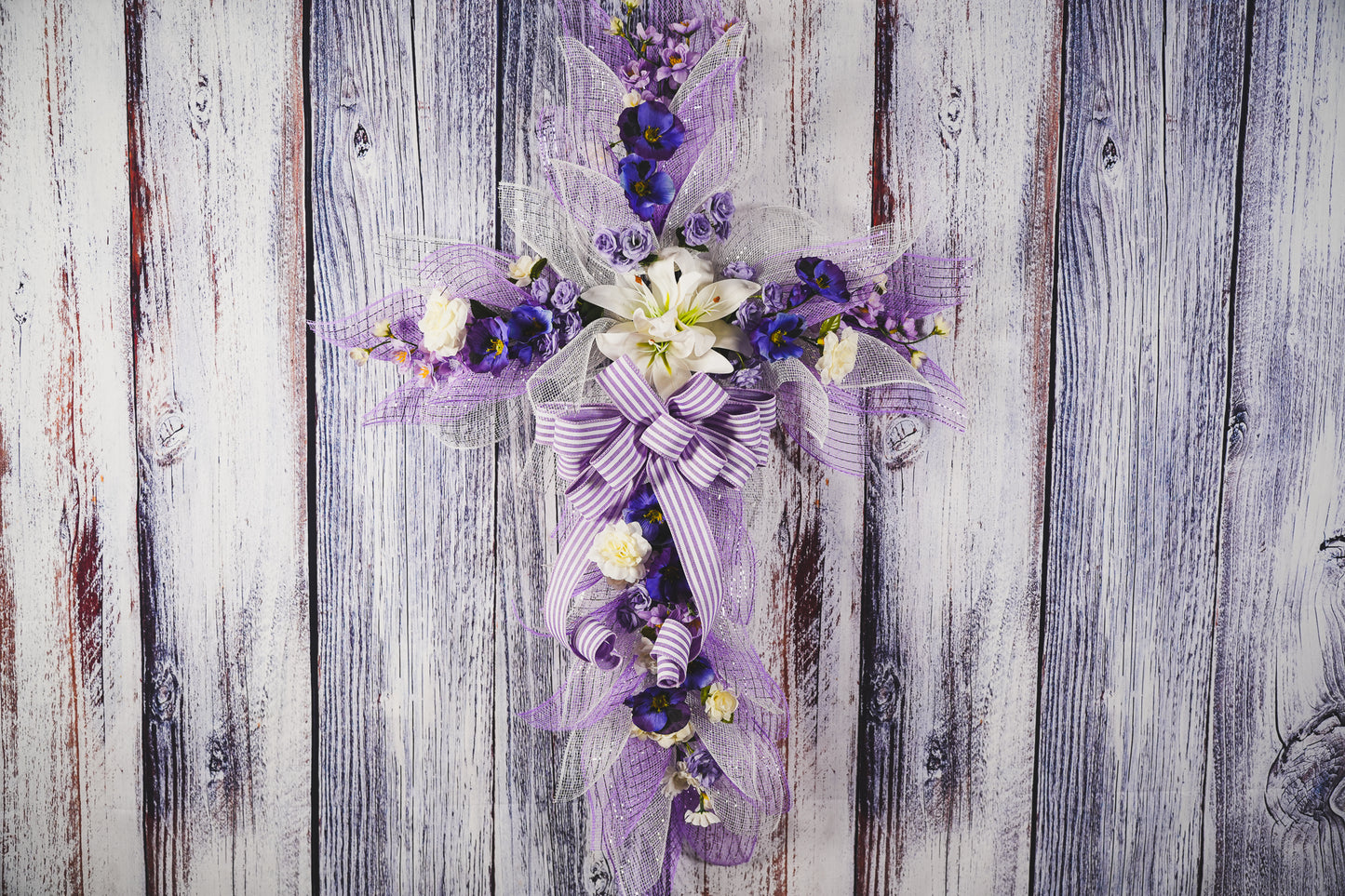 Easter Cross Wreath