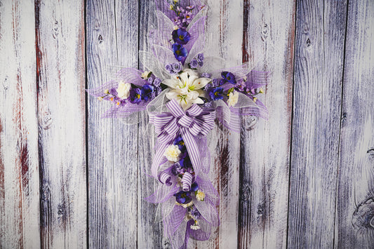 Easter Cross Wreath