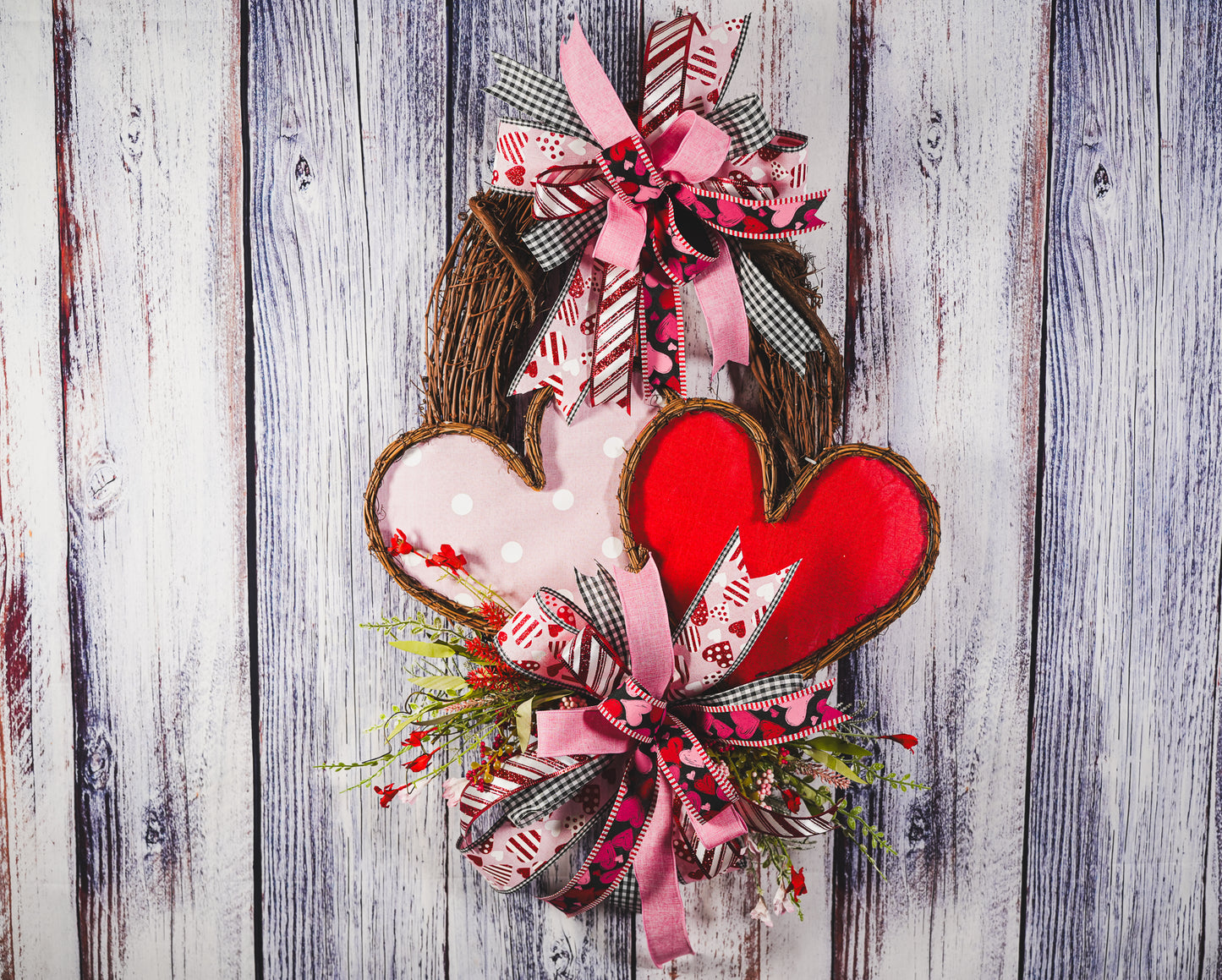 Love is in the Air Grapevine Wreath