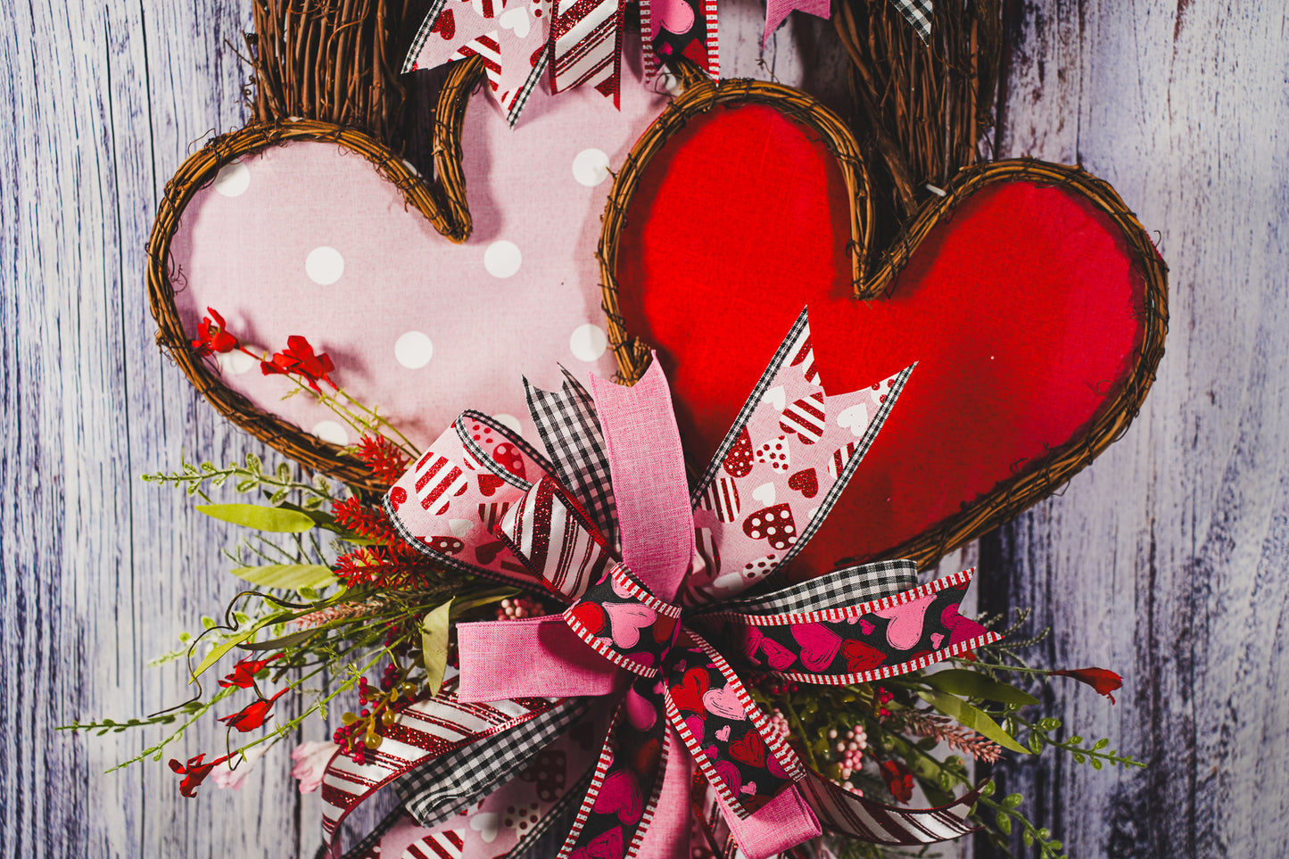 Love is in the Air Grapevine Wreath