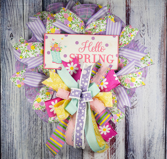 Hello Spring Wreath