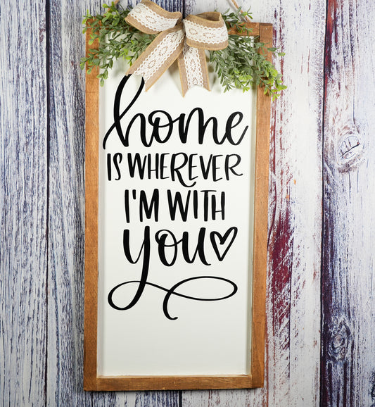 Home is Wherever I'm With You Wall Decor